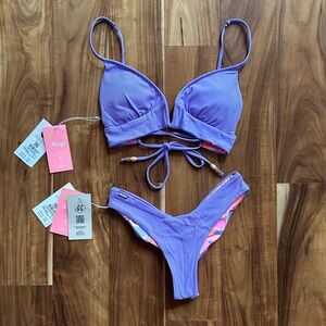 NWT Maaji Reversible Print Swimsuit Set